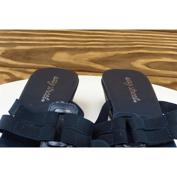 Easy Street Sz 8 M Blue‎ Slide Synthetic Women Sandals - Picture 3 of 8